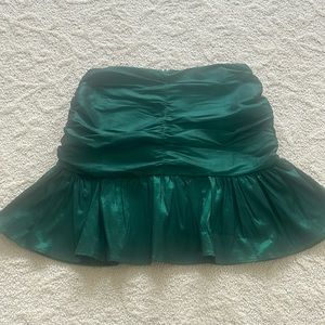 Emerald green skirt